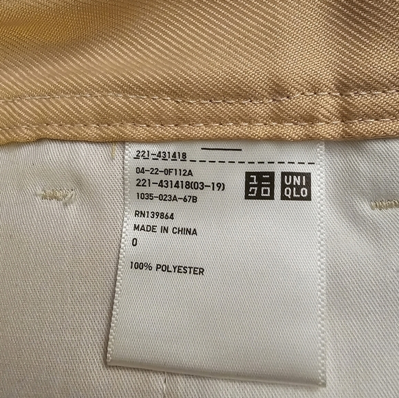 🦋 Uniqlo bootcut women's chino pants size 0 - Picture 5 of 7